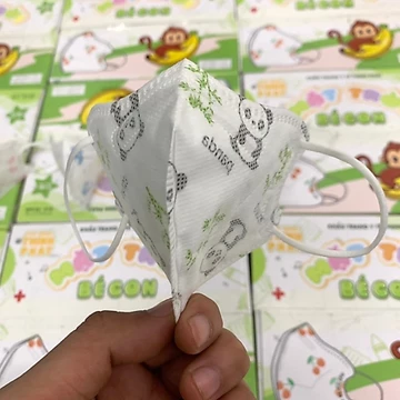 khẩu trang cho bé 4 lớp, Set 10 khẩu trang Mặt Trời Bé Con - Thịnh Phát (MẪU MỚI CÓ GỌNG SẮT BO CÁNH MŨI)
