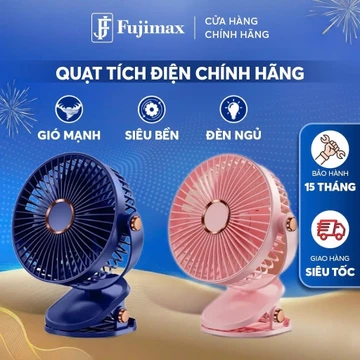 [Quạt KẸP CHÍNH HÃNG] Quạt tích điện để bàn, kẹp bàn, kẹp xe đẩy, quạt mini Tích Điện, Có đèn