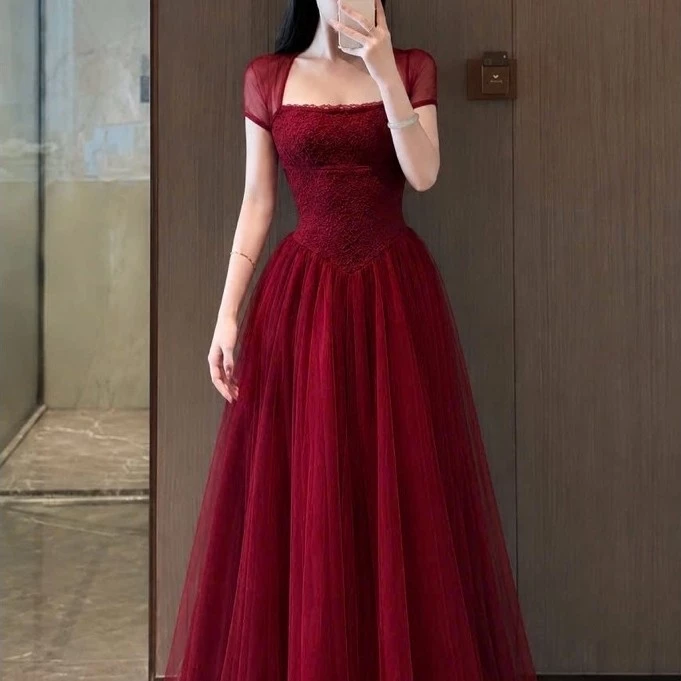 DL19 ĐẦM MAXI LƯỚI PHỐI REN CỔ YẾM ĐI CHƠI, ĐI TIỆC, ĐẦM ĐI BIỂN, ĐẦM DÀI DẠ HỘI