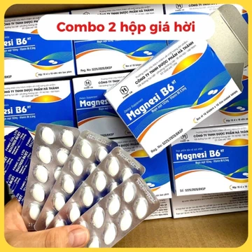 (Combo 2 hộp )Magnesi B6 hộp 100 viên - Bổ sung magie và vitamin B6 cho cơ thể