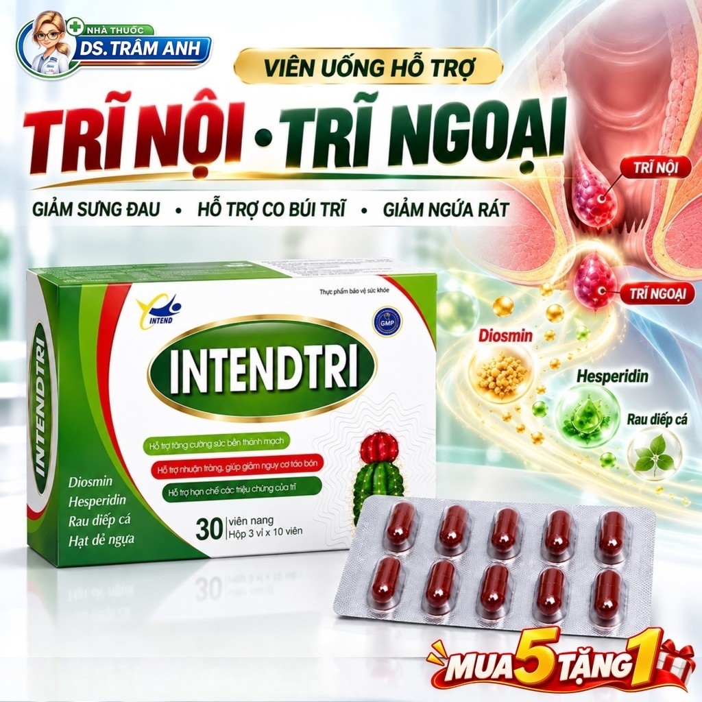 Viên Uống Co Búi Trĩ – Giảm Xa Búi Trĩ Nội Trĩ Ngoại Độ 1–2 (Hộp 30 Viên)