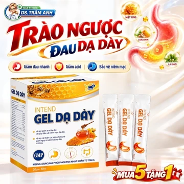 Gel Dạ Dày Intend – Hỗ Trợ Dứt Điểm Trào Ngược Dạ Dày, Đau Dạ Dày, Viêm Loét Dạ Dày (Hộp 20 Gói)