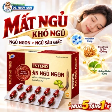 Viên Uống Ăn Ngủ Ngon INTEND – Giảm Tình Trạng Mất Ngủ, Ăn Uống Kém Cơ Thể Suy Nhược (Hộp 30 Viên)