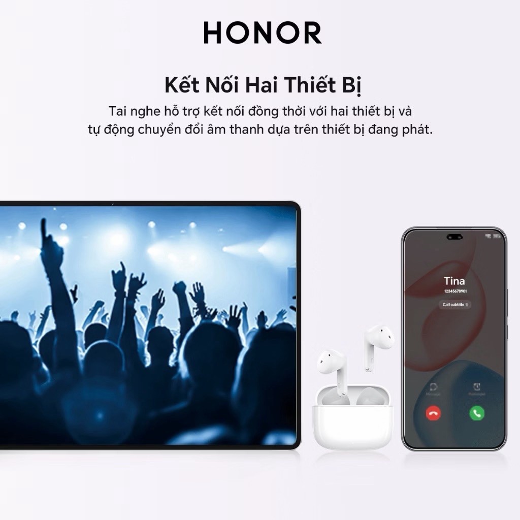 Tai Nghe Bluetooth Honor Choice Earbuds X7e/ X7e Active - Chính hãng Demo Fullbox kháng bụi và nước | BigBuy360 - bigbuy360.vn