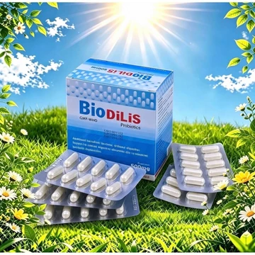 Men Tiêu Hoá Dạng Viên BIODILIS Vinaphar 2 - Hộp 100 viên- Bổ sung lợi khuẩn , tăng cường tiêu hóa.