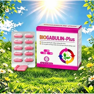 Men tiêu hóa BIOGABULIN PLUS ND ,100 viên. giúp bổ sung lợi khuẩn, tăng cường hệ tiêu hóa