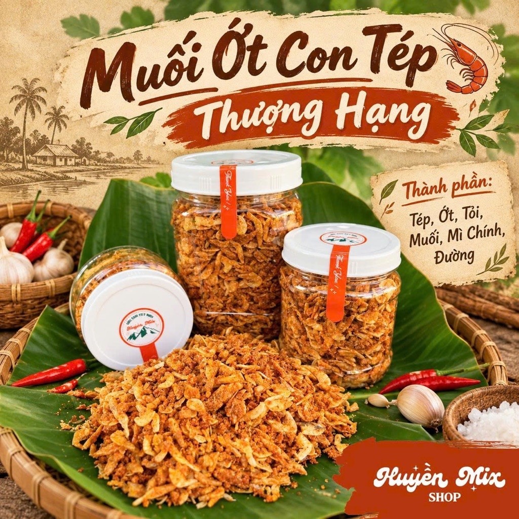 (B3) Muối Ớt Con Tép Thượng Hạng - Đặc Sản Tây Ninh