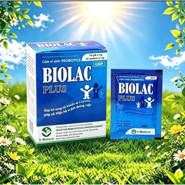 Men tiêu hóa BIOLAC PLUS - hộp 100 Viên, Bổ sung men vi sinh, rối loạn tiêu hóa