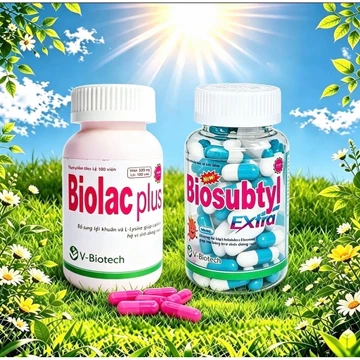 Men tiêu hóa Biosubtyl Plus ND, Chai 100 viên,Bổ sung lợi khuẩn, tăng cường tiêu hoá.