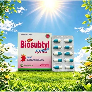 Men tiêu hóa Biosubtyl Plus ND, Hộp 100 viên,Bổ sung lợi khuẩn, tăng cường tiêu hoá.