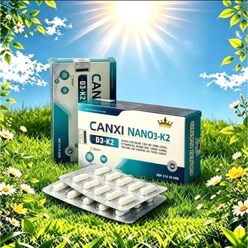 Canxi Nano – D3 – K2 kingphar 3 , hộp 30 viên ,hỗ trợ bổ sung canxi, vitamin D3 cho cơ thể