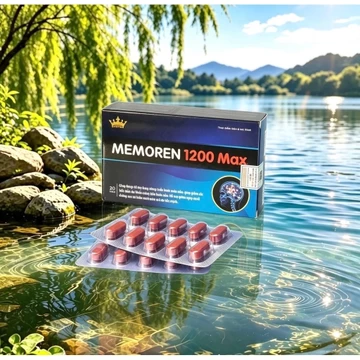 Memoren 1200 Max Kingphar 1-Hộp 30 viên-Hoạt huyết ,thiếu máu lên não do thoái hóa đốt sống cổ