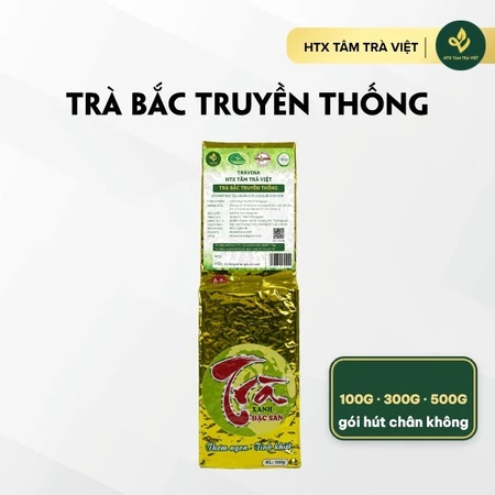 Trà Bắc Thái Nguyên Truyền Thống Gói 100g - Chè Thái Nguyên Chính Hãng VietGAP, Hái Tay, Vị Đậm Hậu Ngọt - TRAVINA