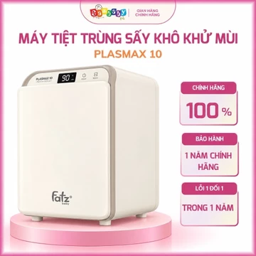 Máy Tiệt Trùng Bình Sữa Fatzbaby PLASMAX 10 FB4812ZH - Máy Tiệt Trùng Sấy Khô Bình Sữa, Khử Mùi UVC LED Nano Plasma Ion