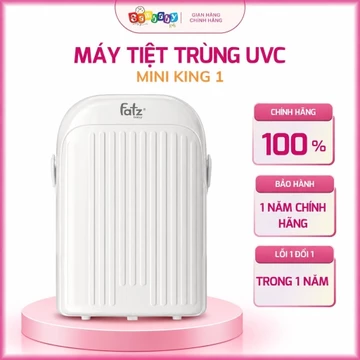 Máy Tiệt Trùng Sấy Khô UVC LED Di Động Mini-KING 1 Fatz Baby – Nhỏ Gọn, Dễ Mang Theo, Tiệt Trùng & Bảo Quản Bình Sữa 72h