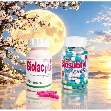 Men tiêu hóa Biosubtyl Plus SG, Chai 100 viên, tăng cường tiêu hoá.Bổ sung lợi khuẩn.