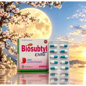 Men tiêu hóa Biosubtyl Plus SG, Hộp 100 viên,Bổ sung lợi khuẩn, tăng cường tiêu hoá.