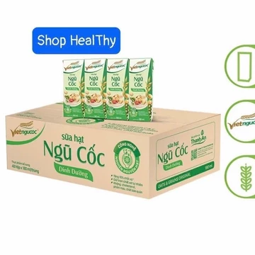[ĐƠN HOẢ TỐC] 12 Lốc Ngũ Cốc Dinh Dưỡng Ít Đường Việt Ngũ Cốc Lốc 4 Hộp - 180ml/Hộp
