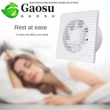 Quạt Hút Điện GAOSU, Quạt Hút Tiếng Ồn Thấp Mạnh Mẽ, Lưu Thông Không Khí Tắt Tiếng Luồng Không Khí Mạnh Nhà Ở Bền Quạt Thông Gió Sử Dụng Phòng Tắm