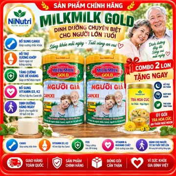 SỮA MILKMILK CHO NGƯỜI CAO TUỔI LON 900G - GIÀU CANXI , HỖ TRỢ XƯƠNG KHỚP VÀ TIỂU ĐƯỜNG