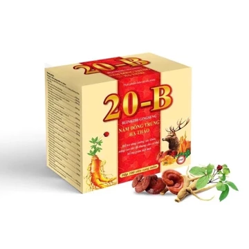 Viên Uống 20B Ginseng Linh Chi Nhân Sâm Đông Trùng Hạ Thảo Hỗ Trợ Tăng Sức Đề Kháng, Giảm Mệt Mỏi - Hộp 100 Viên