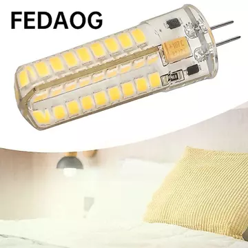 FEDAOG 1 Đèn LED Ngô, 72 Hạt LED Bóng Đèn LED G4 Trắng Ấm, Tiết Kiệm Năng Lượng 2835 SMD Bóng Đèn LED Ngô Có Thể Điều Chỉnh Độ Sáng Đèn Quạt Trần
