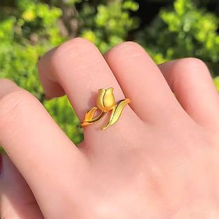 Women's Gold-Plated Ring by hup99469.vn