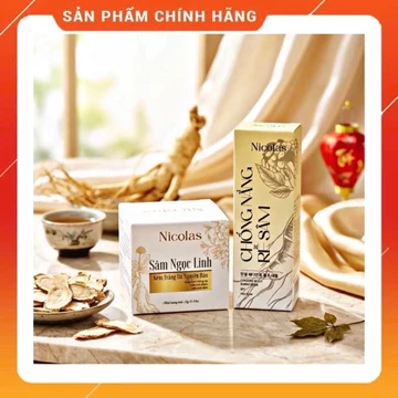 Kem Dưỡng Trắng Da Mờ Nám Sâm Ngọc Linh Nicolas và Chống Nắng Rễ Sâm