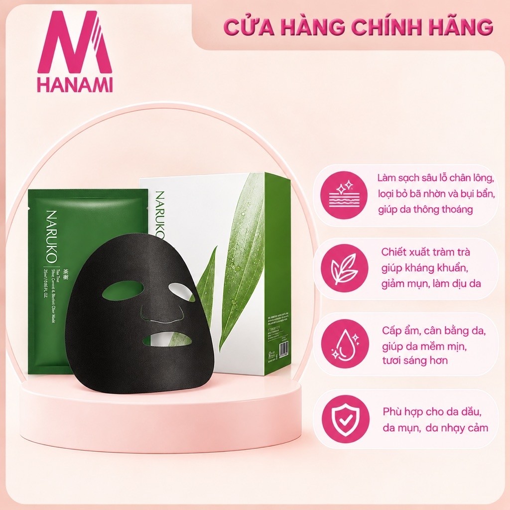 {BẢN ĐÀI - HÀNG CÔNG TY] Mặt Nạ Naruko Tràm Trà Kiểm Soát Dầu Và Giảm Mụn 26ml