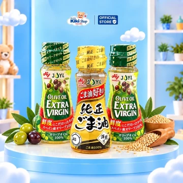 Dầu Ăn Dặm Cho Bé Ajinomoto JOYL 70g - Dầu Olive Extra Virgin & Dầu Mè Nguyên Chất Nội Địa Nhật