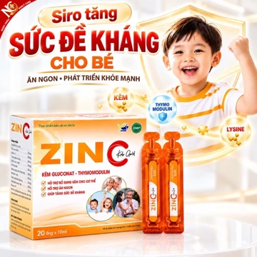 Siro Tăng Sức Đề Kháng Cho Bé Zin C Intend – Bổ Sung Kẽm & Vitamin, Giúp Bé Khỏe Mạnh, Ít Ốm Vặt