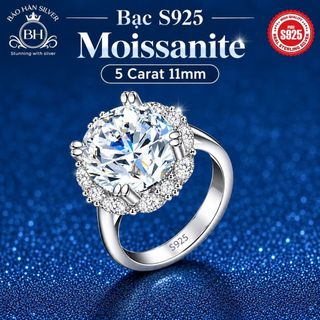 Women's 925 Silver Wedding Ring by Bảo hân Silver