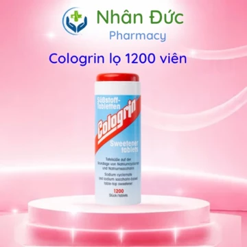 Đường ăn kiêng cologrin nhập khẩu từ đức lọ 1200 viên - cho người tiểu đường và ăn kiêng