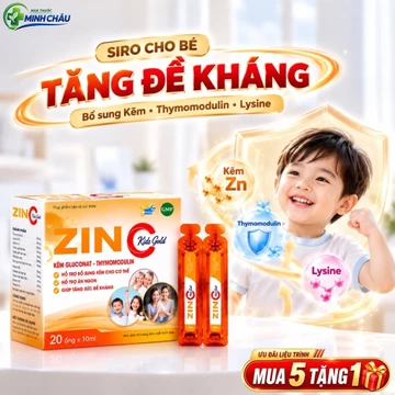 Siro Tăng Đề Kháng Cho Bé Intend Zinc Plus 20 Ống – Siro Kẽm Vitamin C Giúp Bé Ăn Ngon, Giảm Ốm Vặt