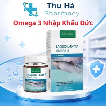 [CHÍNH HÃNG ĐỨC] Viên uống Lachsöl Extra Omega-3 từ dầu cá hồi hỗ trợ bổ sung Omega-3, tốt cho tim mạch và não bộ