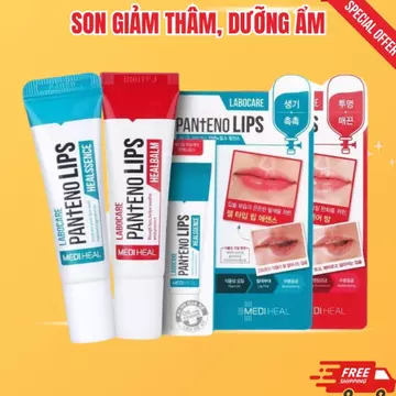 Combo son dưỡng môi khử thâm Mediheal chính hãng làm Mờ Thâm Môi, Mềm Môi, Hồng Môi Labocare Healbalm 10ml (ngày + đêm)