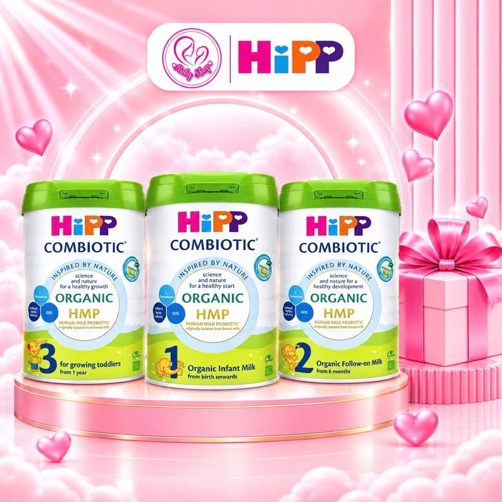 Sữa Bột Hipp Organic Combiotic Lon 800g Sữa Công Thức Cho Trẻ Nhập Khẩu Đức Chính Hãng