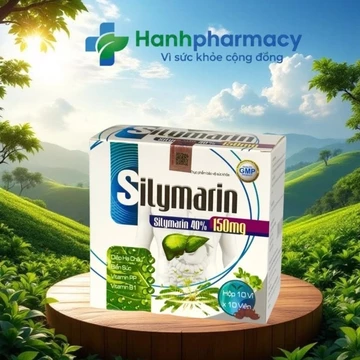 Silymarin 150mg cà gai leo, diệp hạ châu giúp bổ gan, mát gan, giải độc, hạ men gan, tăng cường chức năng gan. H100v
