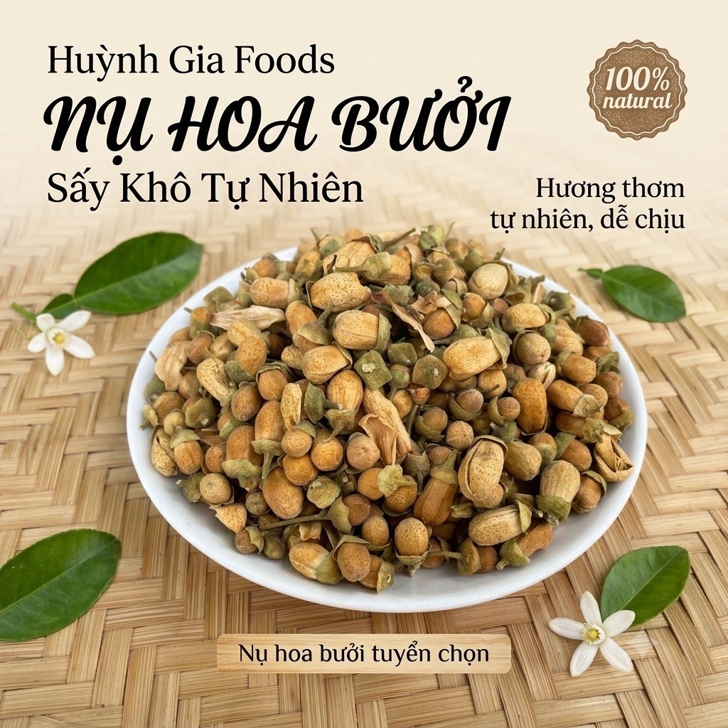 Hoa Bưởi Nụ Bưởi Sấy Khô Thượng Hạng 500g/250g/100g Trà Hoa Bưởi Thiên ...