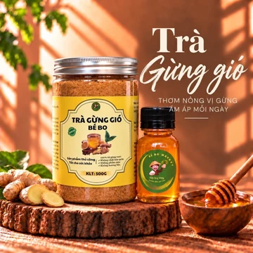 Bột Trà Gừng Gió Bột Trà Gừng Hòa Tan Đăk Lắk BÉ BO
