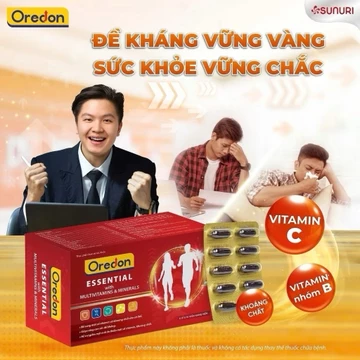 Viên uống tăng lực OREDON ESSENTIAL - dùng được cho người cao huyết áp (hộp 60 viên)