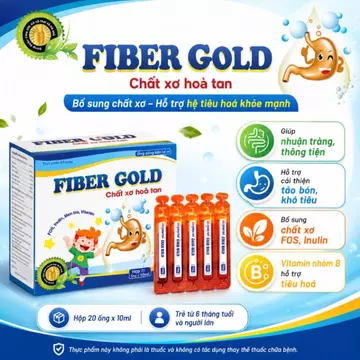 [CHÍNH HÃNG] Chất xơ hòa tan Fiber Gold NAVICO – Bổ sung chất xơ, hỗ trợ hệ tiêu hóa khỏe mạnh – Hộp 20 ống x 10ml