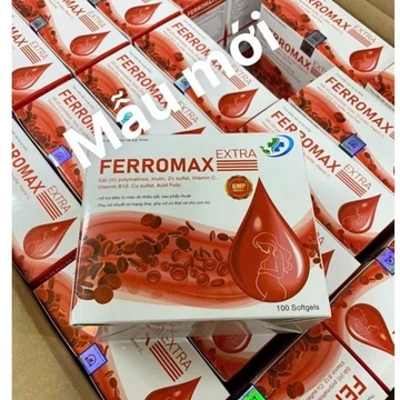 Mẫu mới 100 Viên bổ máu FERROMAX FE FOLIC Giúp bổ sung sắt III acid folic cho cơ thể - hạn chế thiếu máu do thiếu sắt