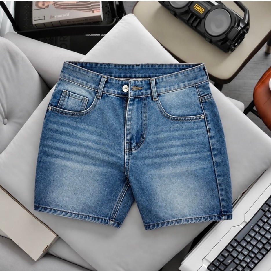 QUẦN SHORT TRÊN GỐI TV101 XÁM XANH DƠ, CHẤT LIỆU COTTON KHÔNG GIÃN, SIZE TỪ 45-95KG