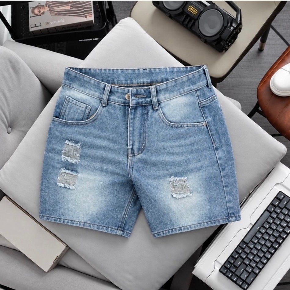 QUẦN SHORT TRÊN GỐI TV102, CHẤT LIỆU COTTON KHÔNG GIÃN, SIZE TỪ 45-85KG