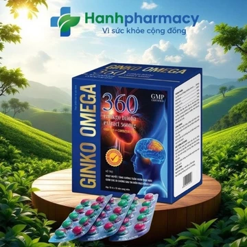 Ginkgo Omega 3 Bổ Sung Dưỡng Chất Cho Não, hoạt huyết dưỡng não hộp vuông 100 viên