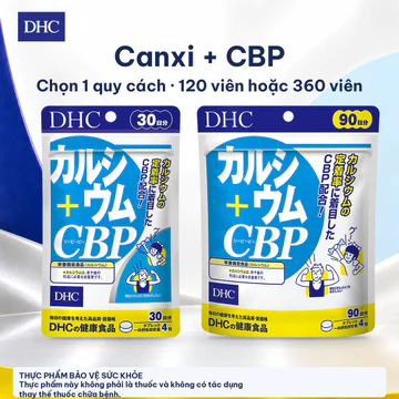 Viên Uống DHC Canxi CBP 120 Viên 30 Ngày & 360 Viên 90 Ngày - Bổ Sung Calci Cho Xương Răng - TPBVSK