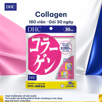 Viên Uống Collagen DHC (New) 180 Viên Gói 30 Ngày Collagen Peptid Từ Cá