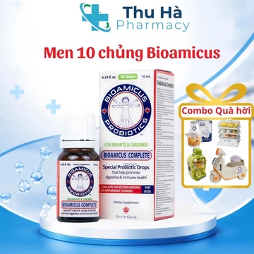 Combo2 lọ Men Vi Sinh Bioamicus Complete,10 Chủng Lợi Khuẩn, Hỗ Trợ cải thiện hệ vi sinh đường ruột -Men vi sinh cho bé