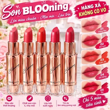 SON BLOOning – DÒNG SON LÌ MỊN, LÊN MÀU XINH 💄 hàng xả kho chất son siêu mịn ko có vỏ hôp